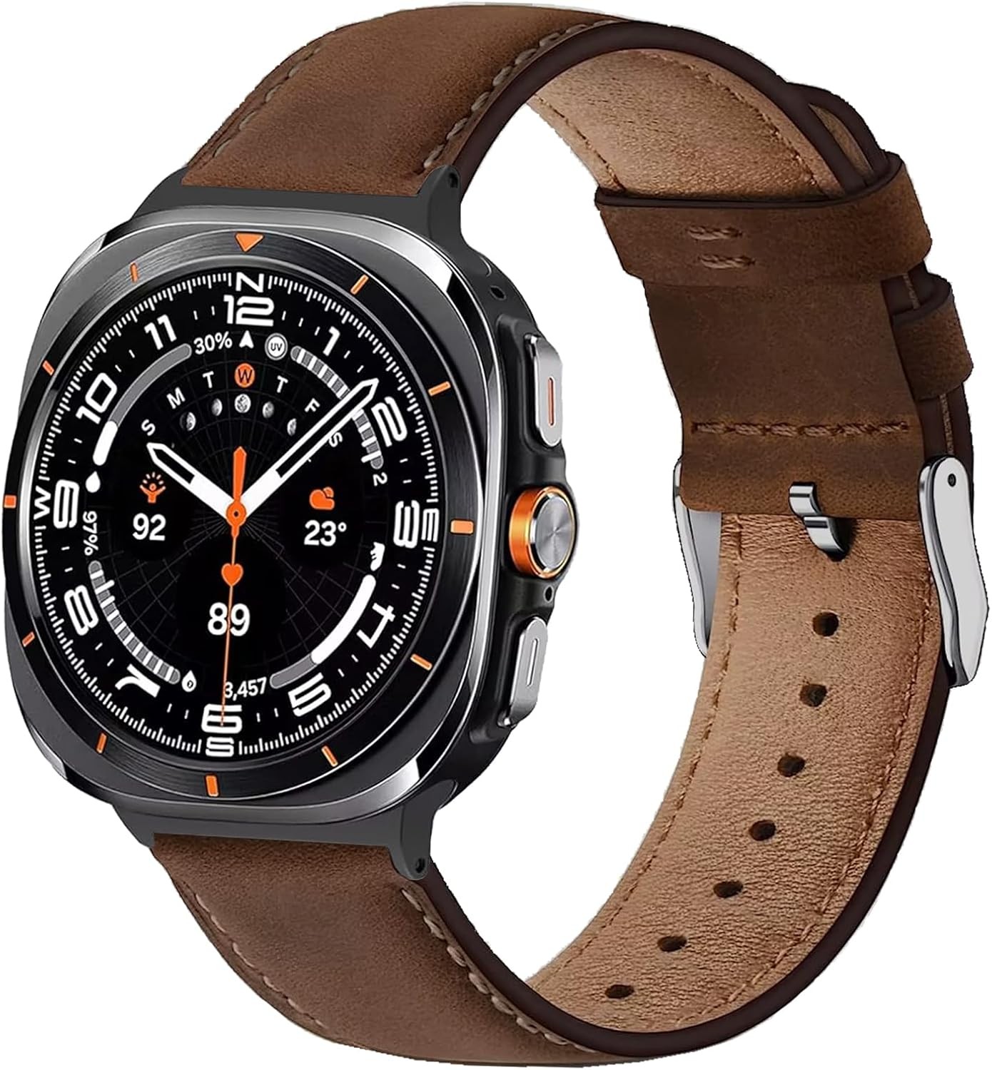 Genuine Leather Strap for Samsung Galaxy Watch Ultra 47mm Watch Band