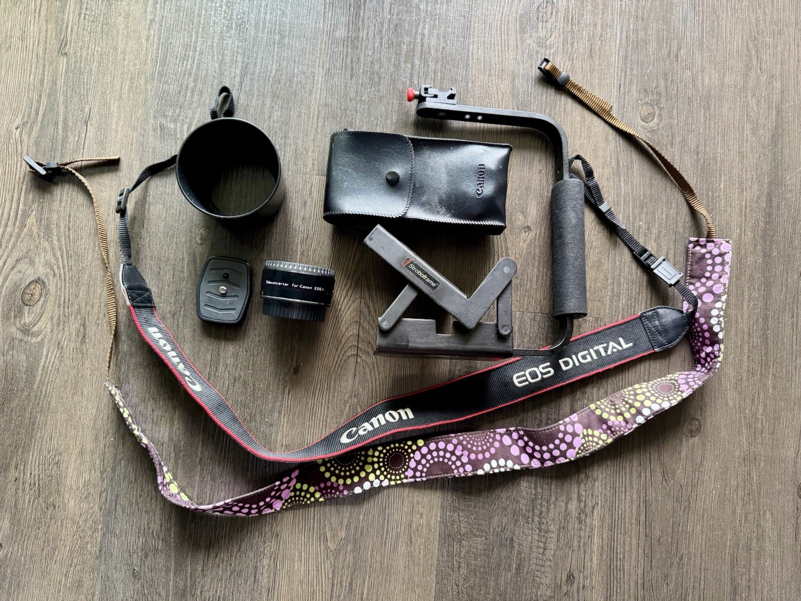 Canon Camera Equipment Straps, Flash(not tested)Mount/Bracket, Lens Conv.& Cover