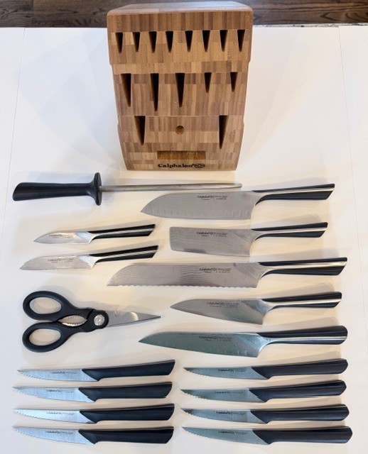 SHARP Calphalon Katana Series 18pc Knife Set W/ Block EXCELLENT CONDITION