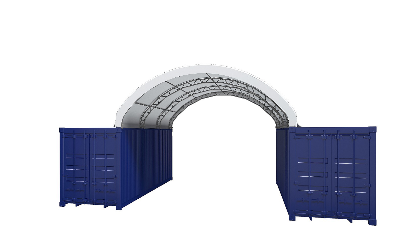 20x20x6.6FT Shipping Container Canopy Shelter Kit | 18OZ PVC | Industrial Tent