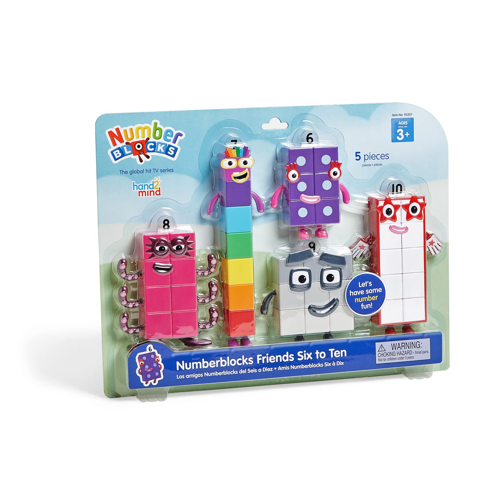 hand2mind Numberblocks 11.5 inches x 15 x 1.6 inches, Multicolor 