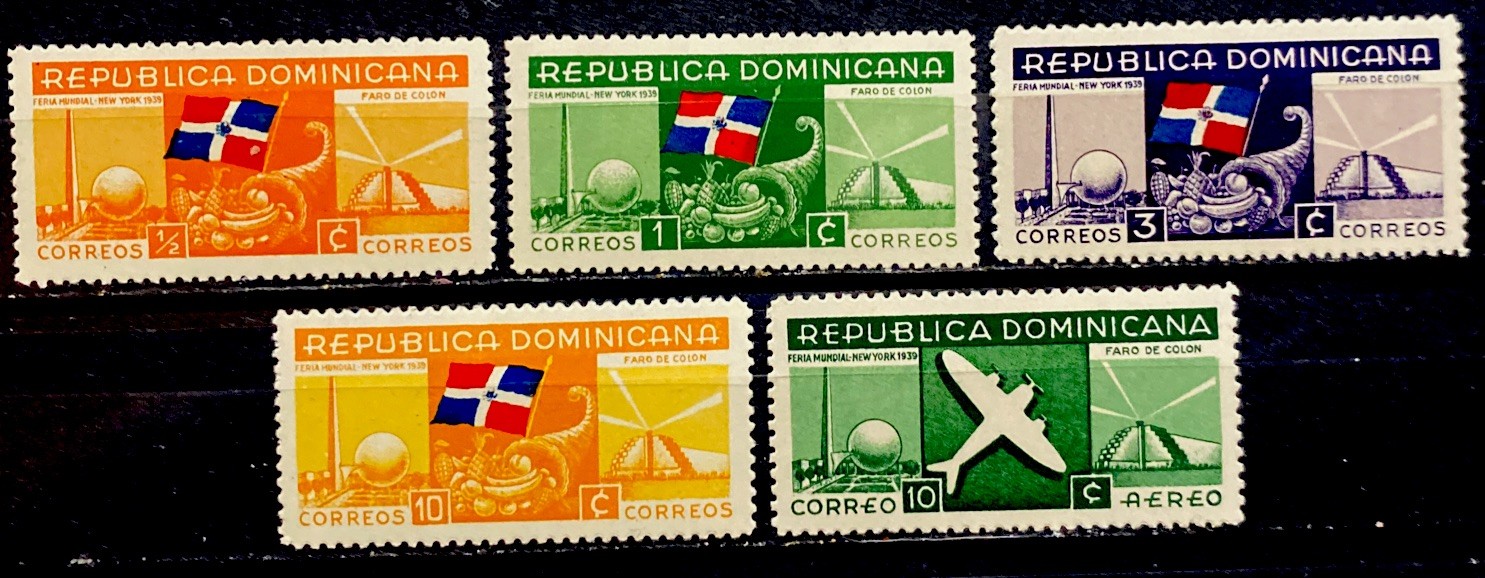 Dominican Republic 1939. SC# 342-345, C33. Mint HOG