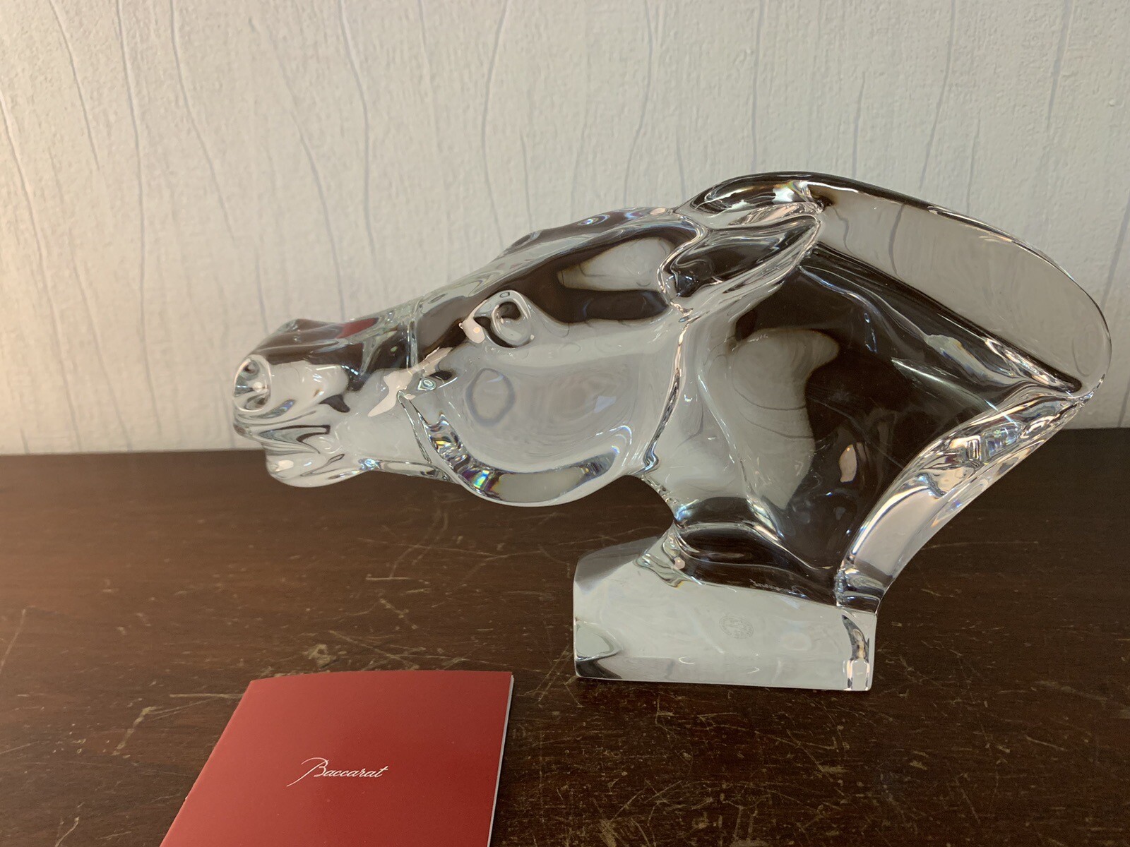 Crystal Horse Head by Baccarat L: 22 cm