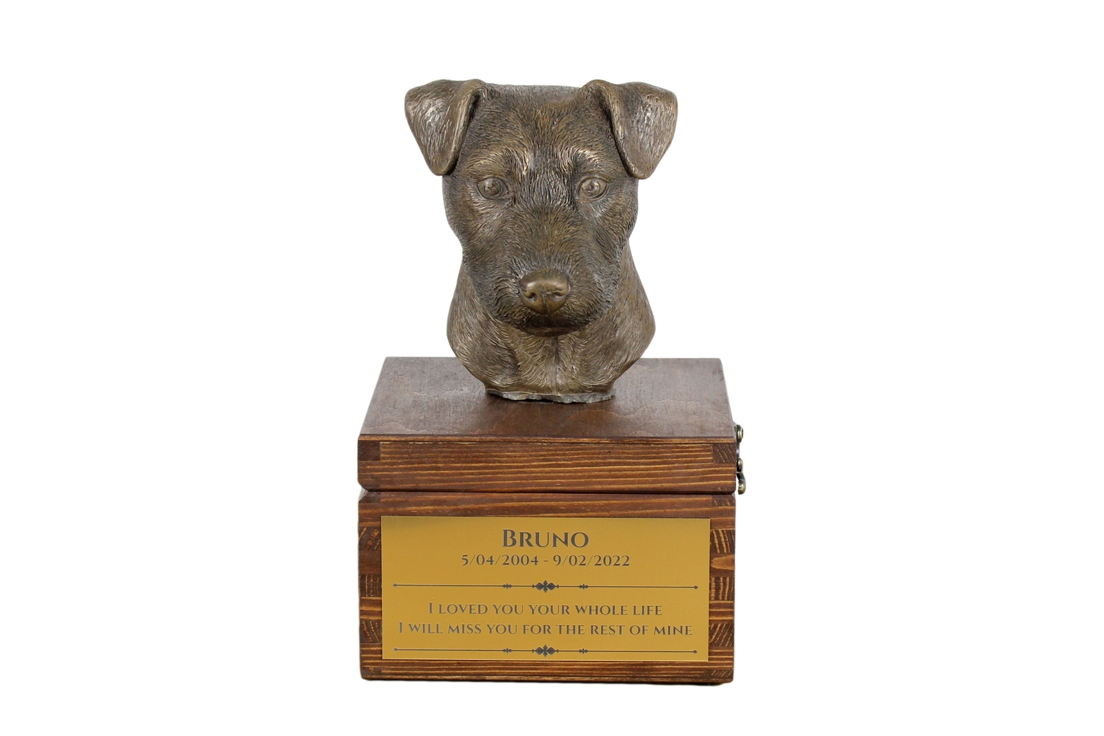 Jack Russell Terrier Brown Urn Art Dog