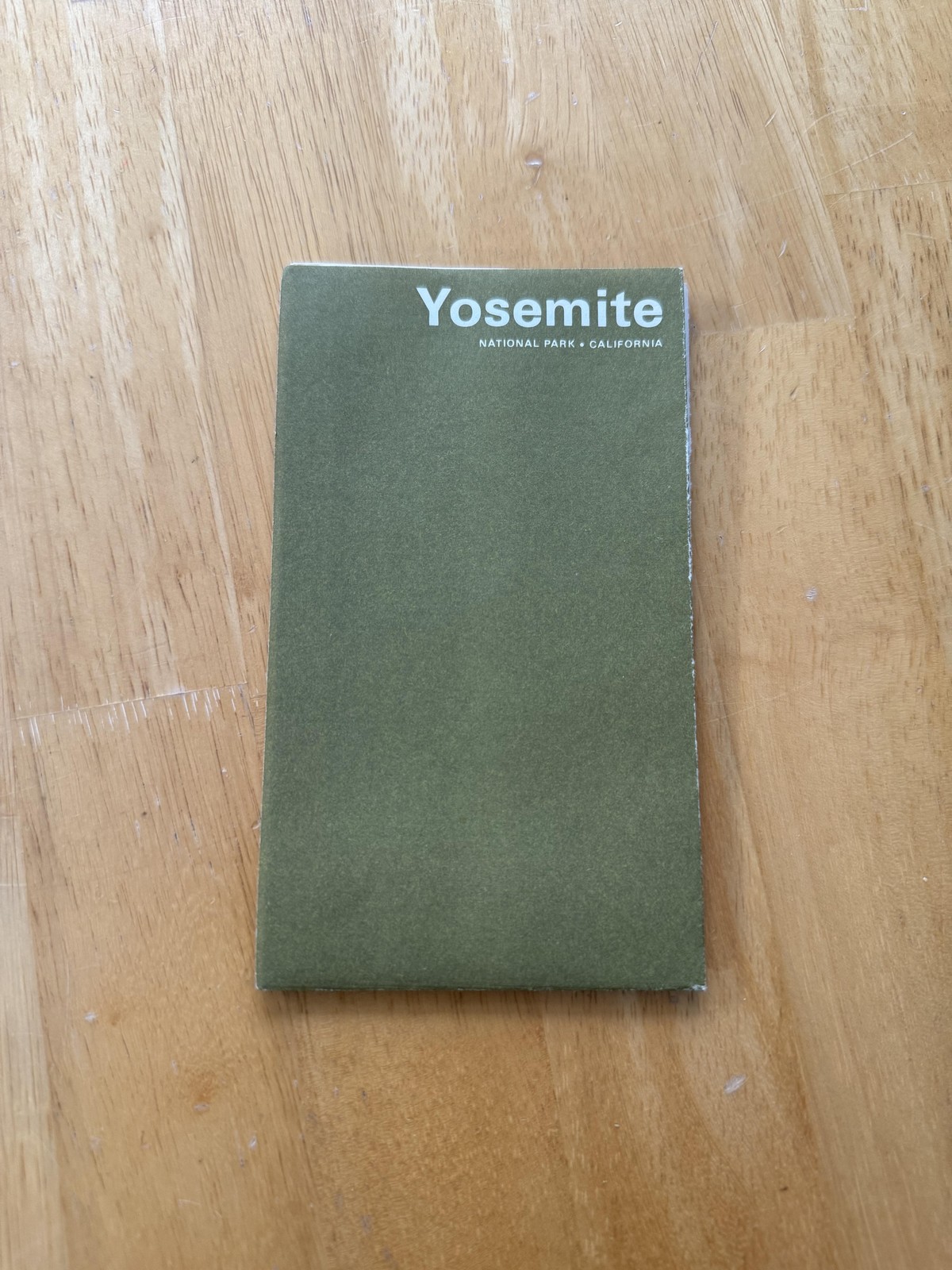 Vintage 1969 Yosemite National Park California Map Brochure Folded NPS
