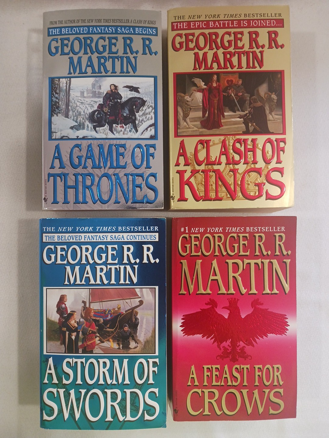 A Game Of Thrones George R.R. Martin Vtg Paperbacks UNREAD UNCREASED spines VG++