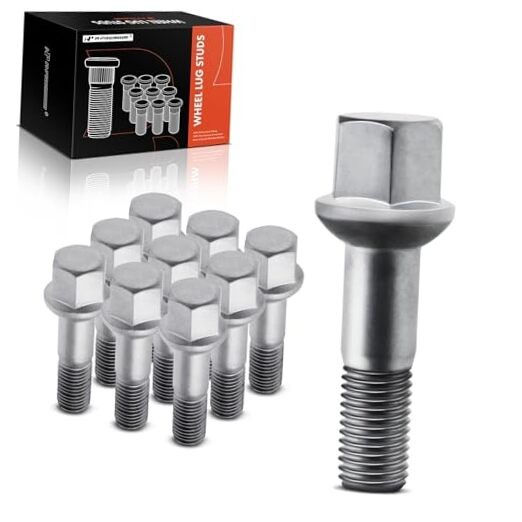  M12-1.50 Wheel Studs Compatible with Mercedes-Benz C220 C230 C240 C280 10PCS