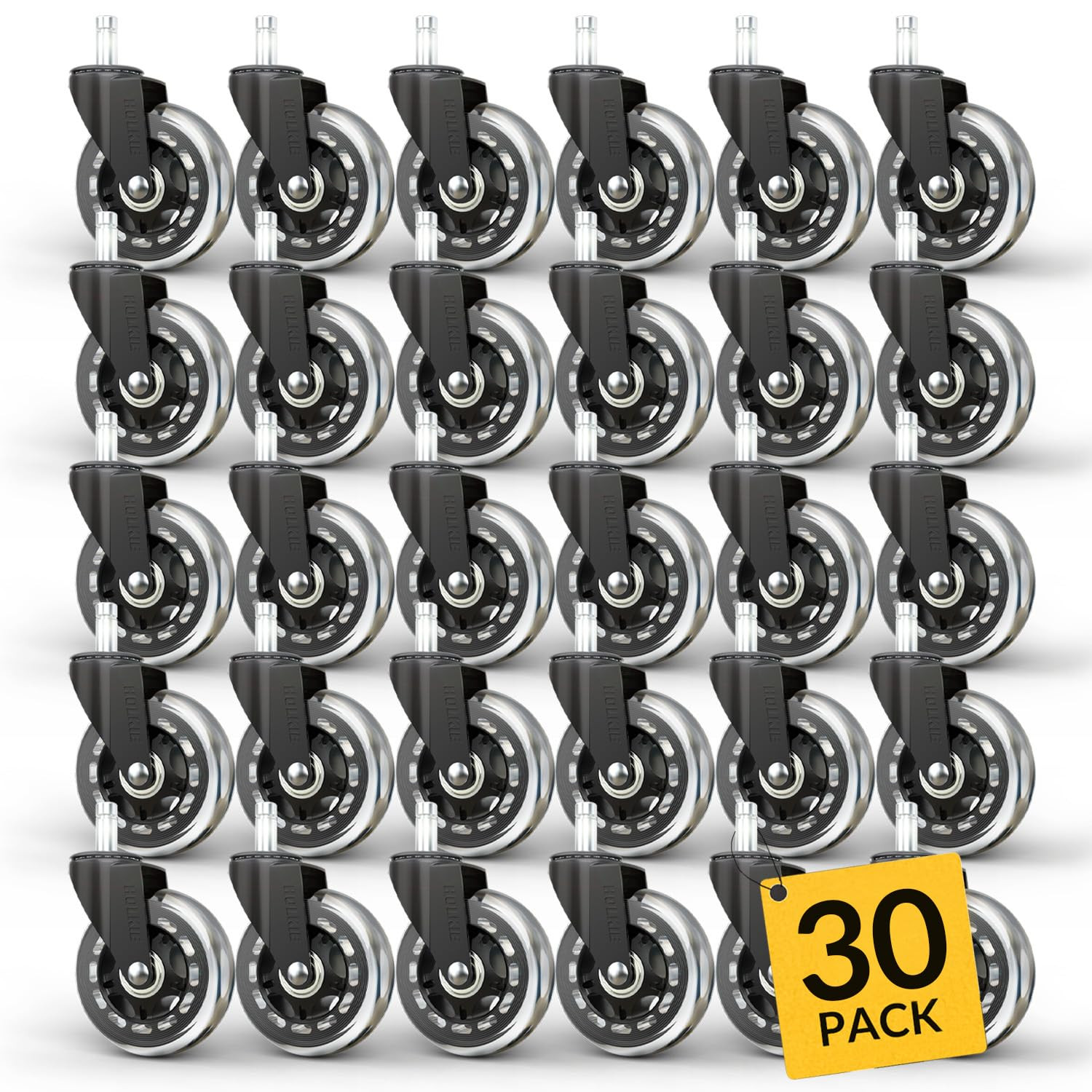 Office Chair Wheels Roller Blade Caster - Rubber Replacement for Office 11X22Mm 