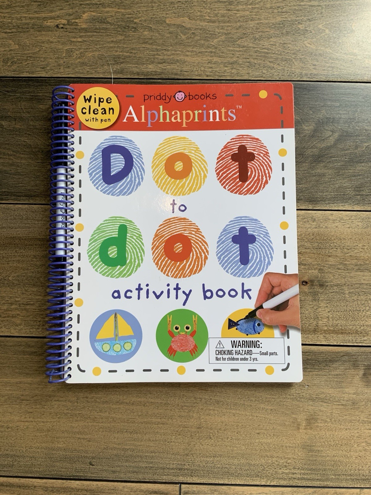 Alphaprints Dot to Dot Activity Book : Wipe Clean with Pen Spiral