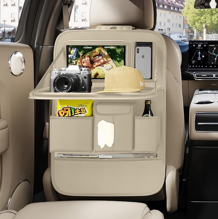 Back Seat Car Organizer 1 Pack,Backseat Organizer with Tray,Multifunctional C...