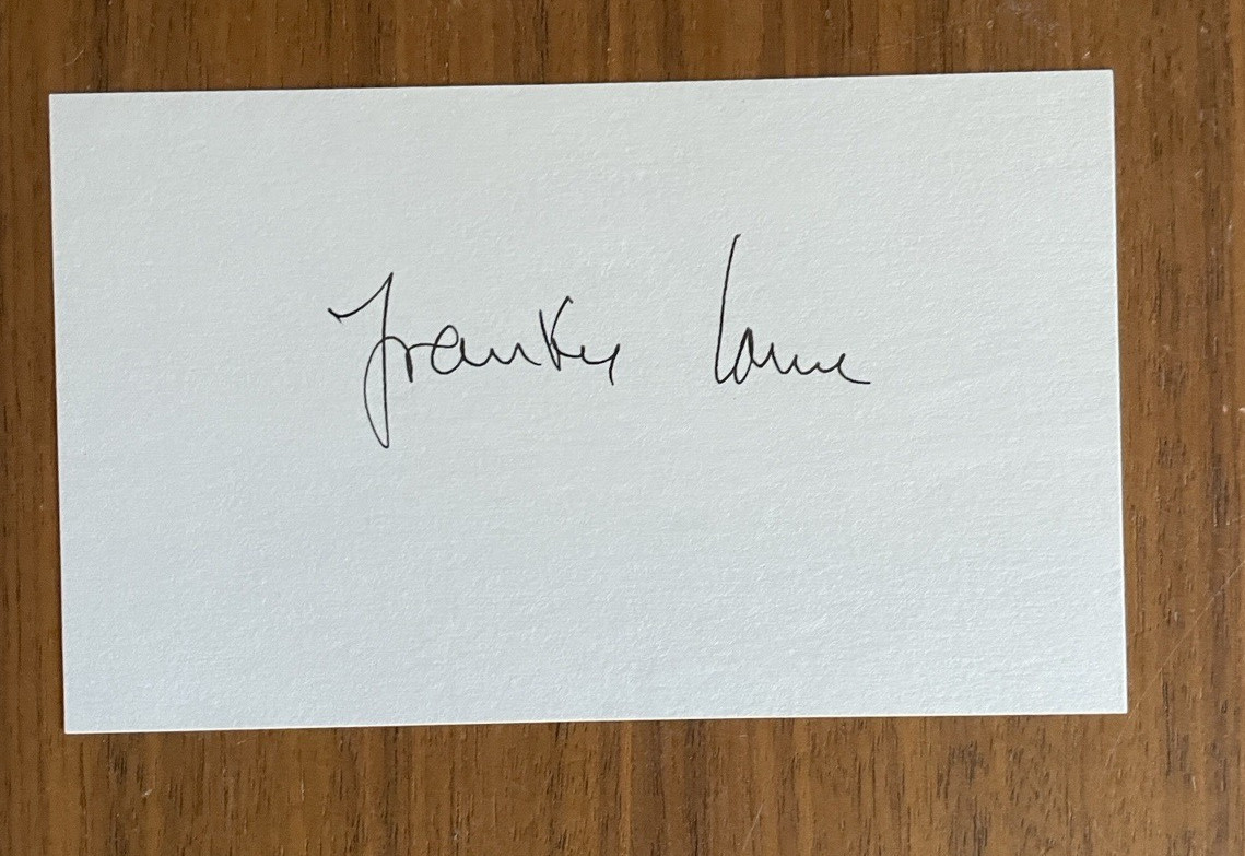 Frankie Laine Autograph Card Signed Card Singer Musician Auto Auto Signed Index