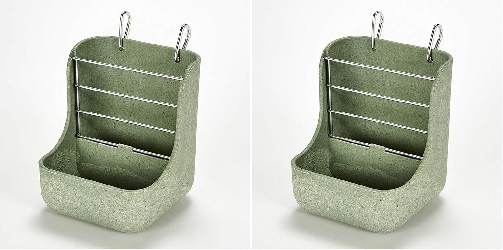 Hay & Food Bin Feeder with Quick Locks for Pet Rabbits, Chinchillas, Guinea Pigs