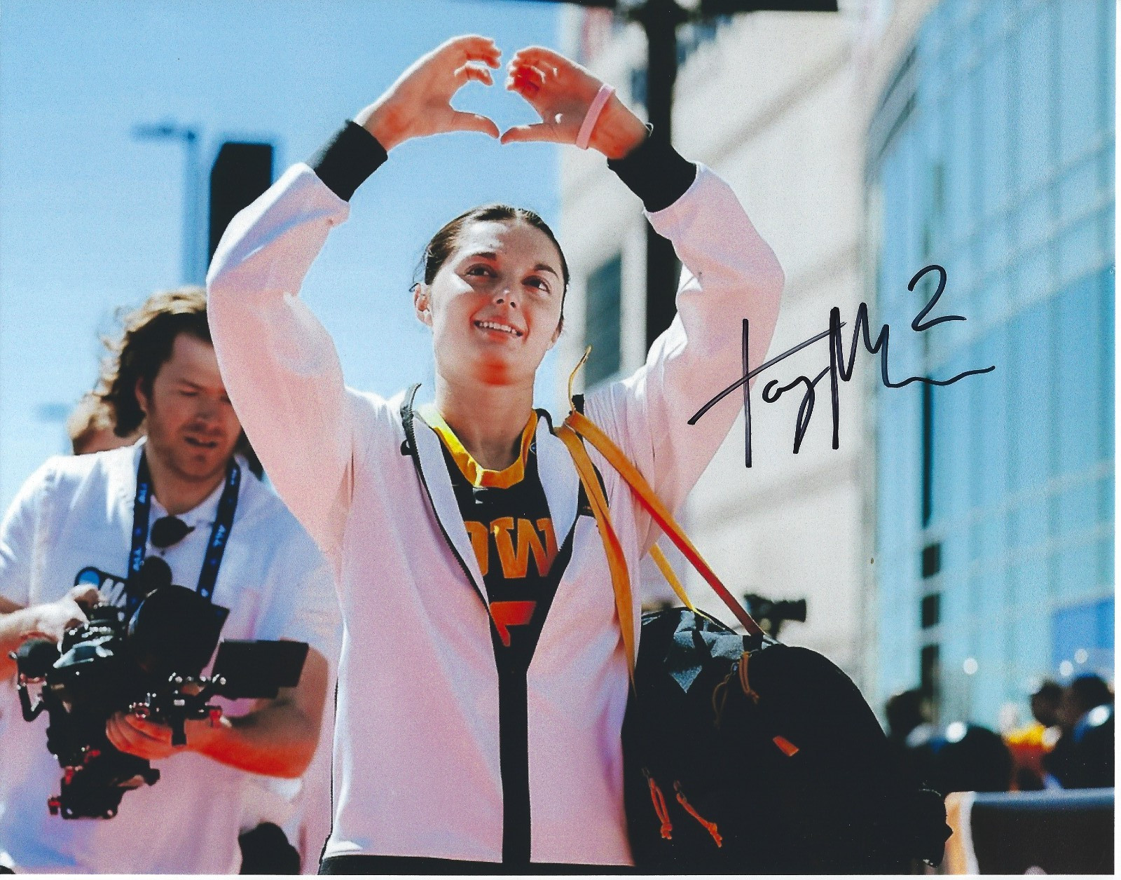 TAYLOR MCCABE Signed 8.5 x 11 Photo Signed REPRINT Basketball IOWA HAWKEYES