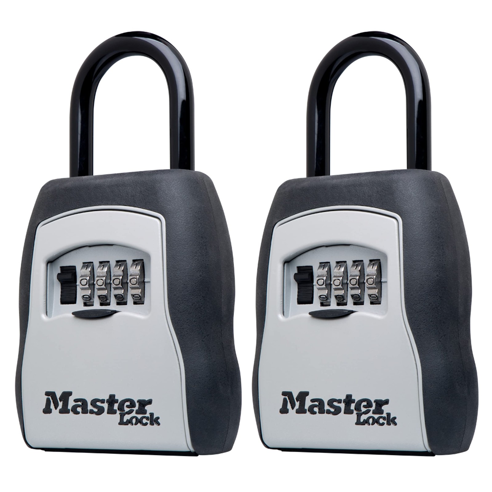 Master Lock Key Box with Code, Outdoor for 2 Pack, Black 