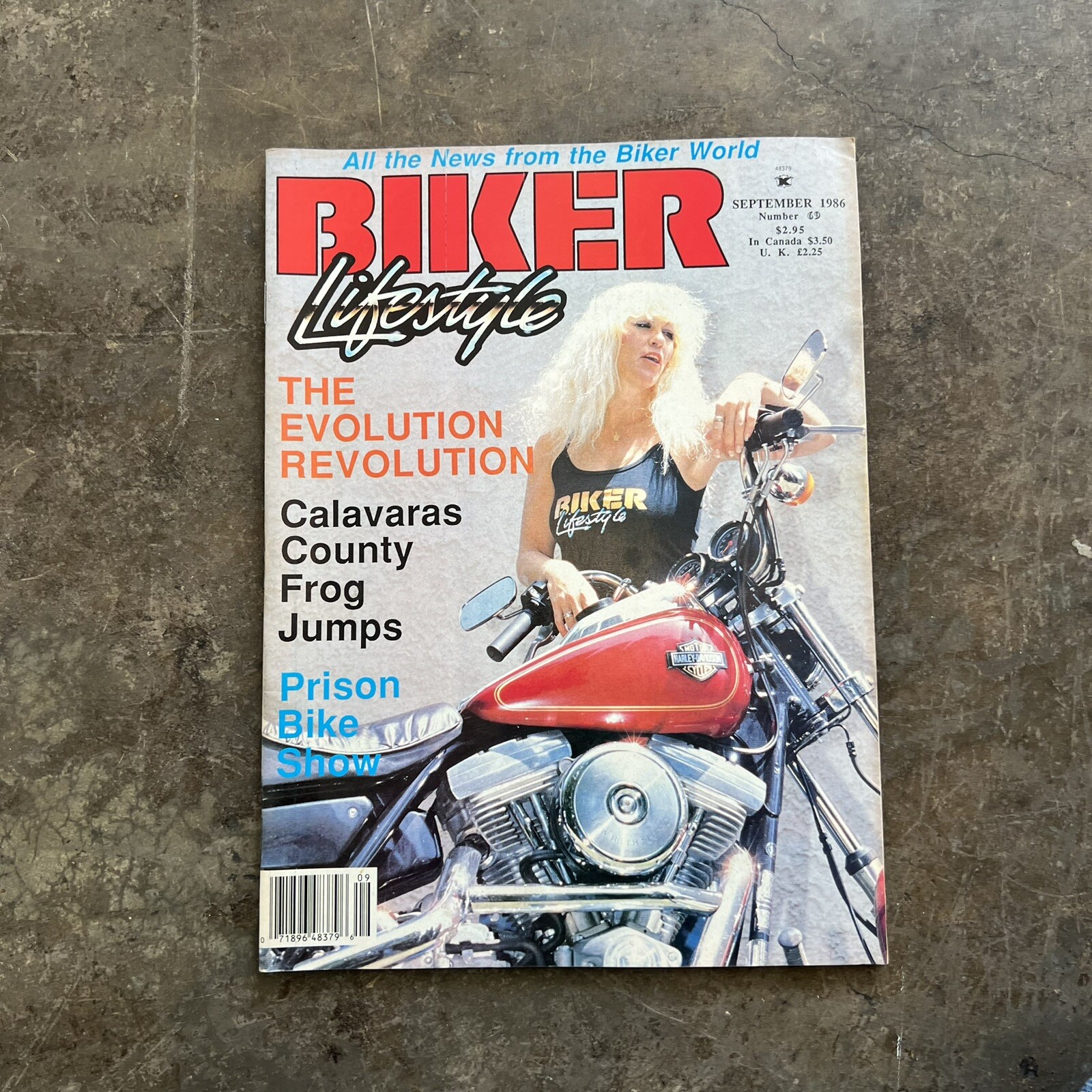 Biker Lifestyle Magazine September 1986 vintage choppers motorcycle babes outlaw