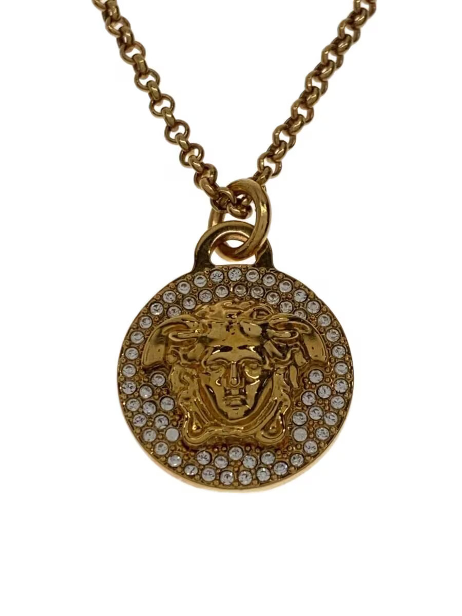 Versace Necklace Gld With Top Men S Medusa M1t30