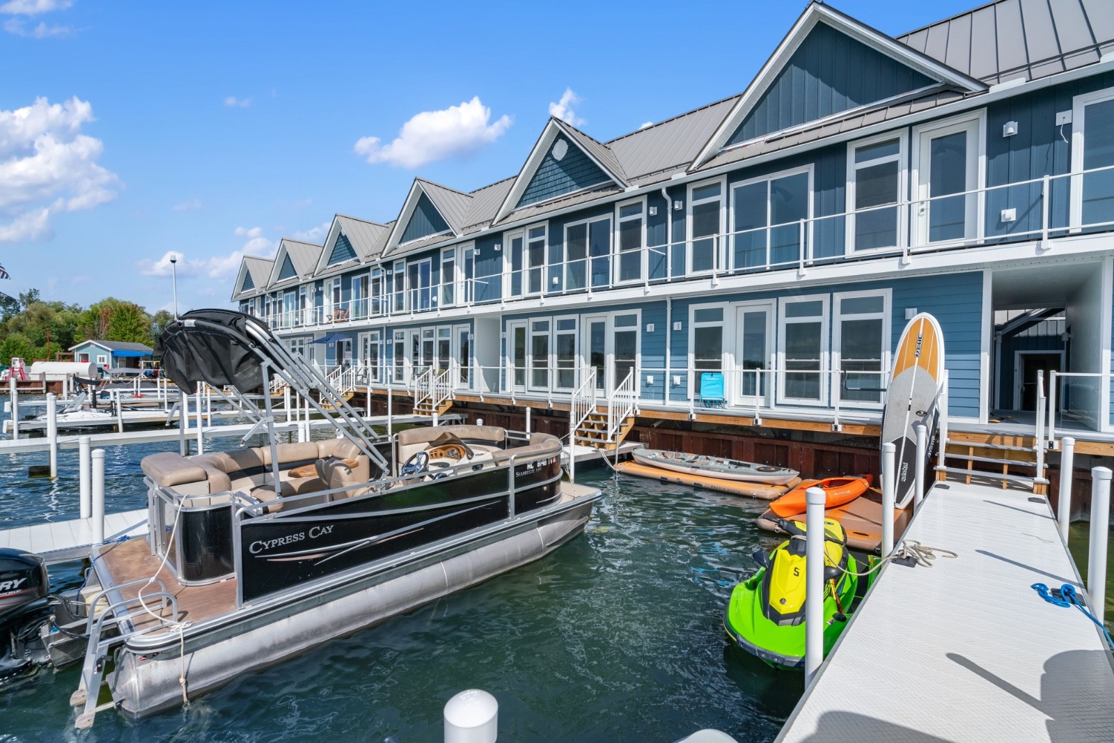 Waterfront / pure michigan / 2 Large Boat Docks north michigan inland lake