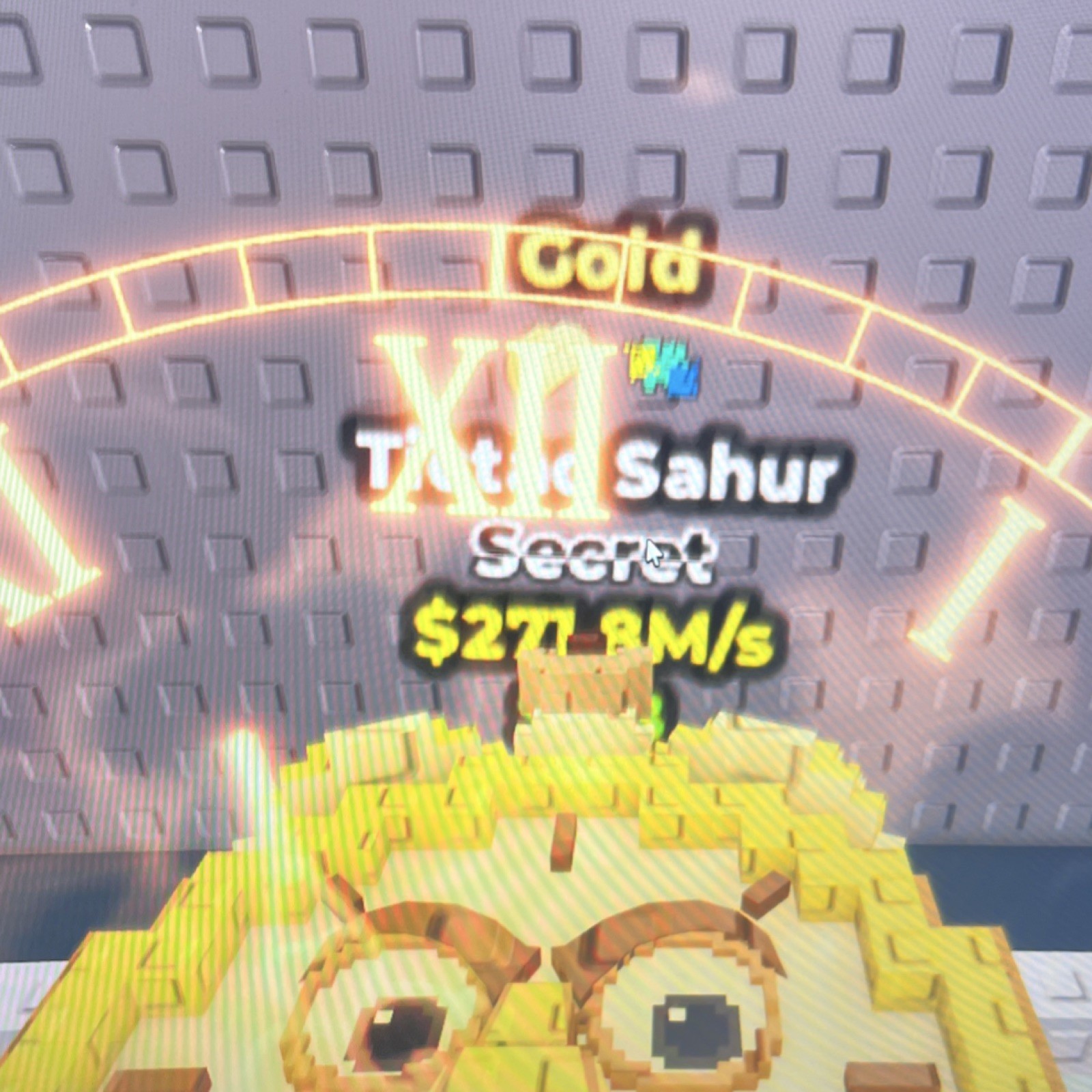 Tictac Sahur Secret Gold Virtual Collectible Secret Game Item Asset