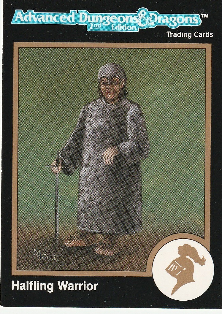 1992 ADVANCED D & D 2ND EDITION SINGLE TRADING CARD #540 HALFLING WARRIOR