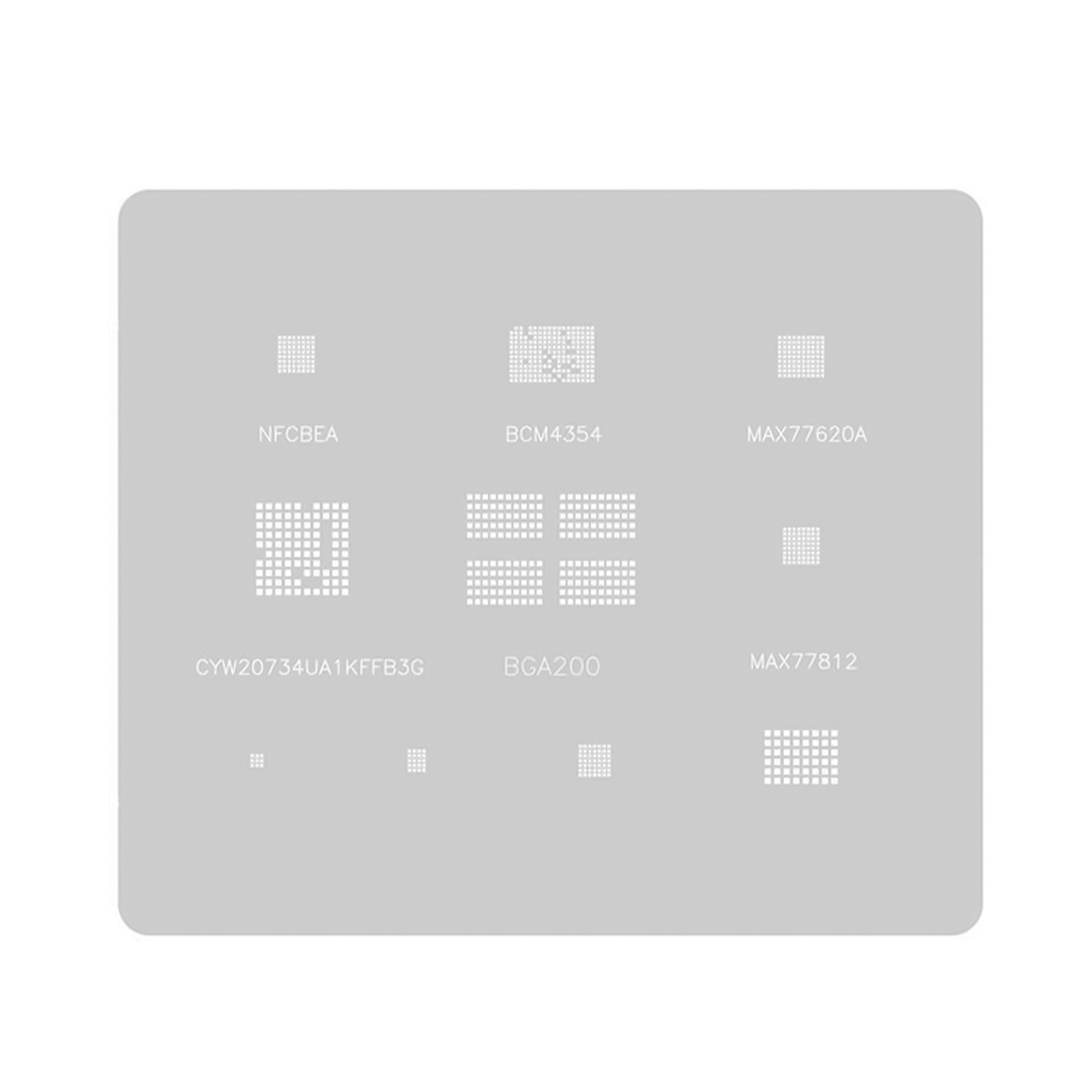 IC Chip Reballing Stencil Template Planting Net BGA200/NFCBEA for NS Console
