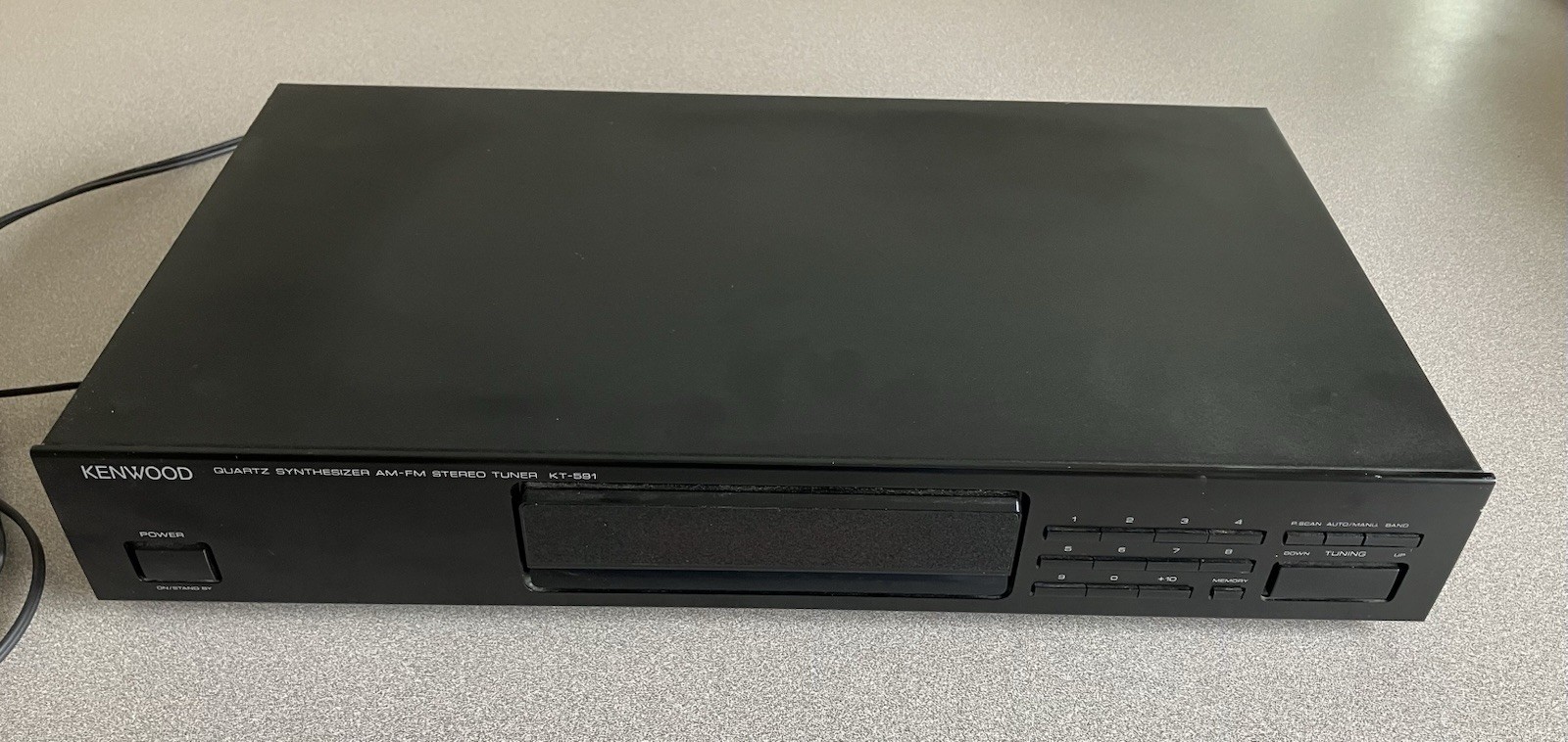 Kenwood KT-591 Quartz Synthesizer AM/FM Stereo Tuner Tested Works