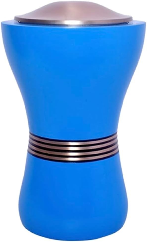 At Peace Memorials Canopic/Blessing Blue Keepsake Urn for Ashes