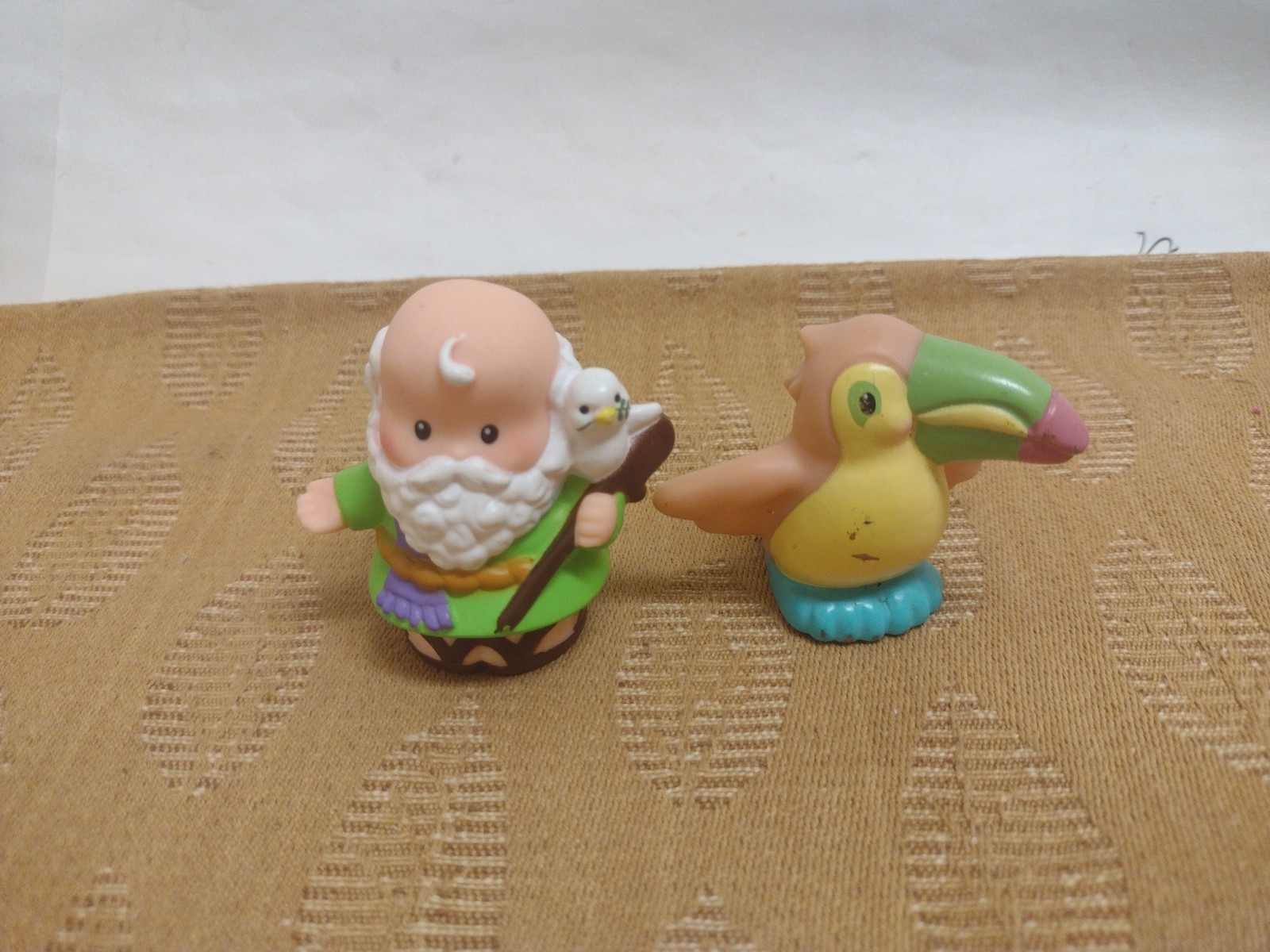 Fisher Price Little People Noah+Toucan Replacement For Noah's Ark Vintage