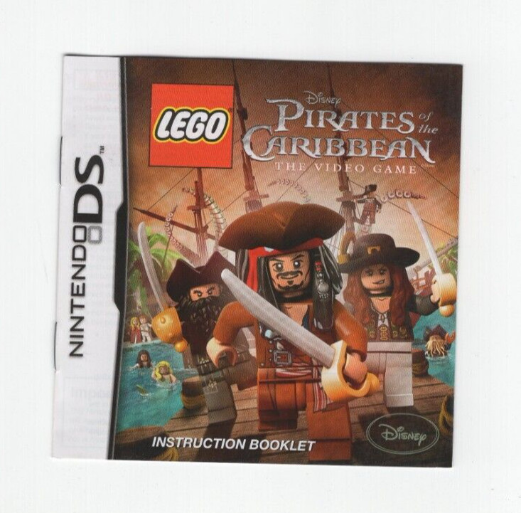 Lego Pirates Of The Caribbean Nintendo DS Instruction Manual Booklet ONLY