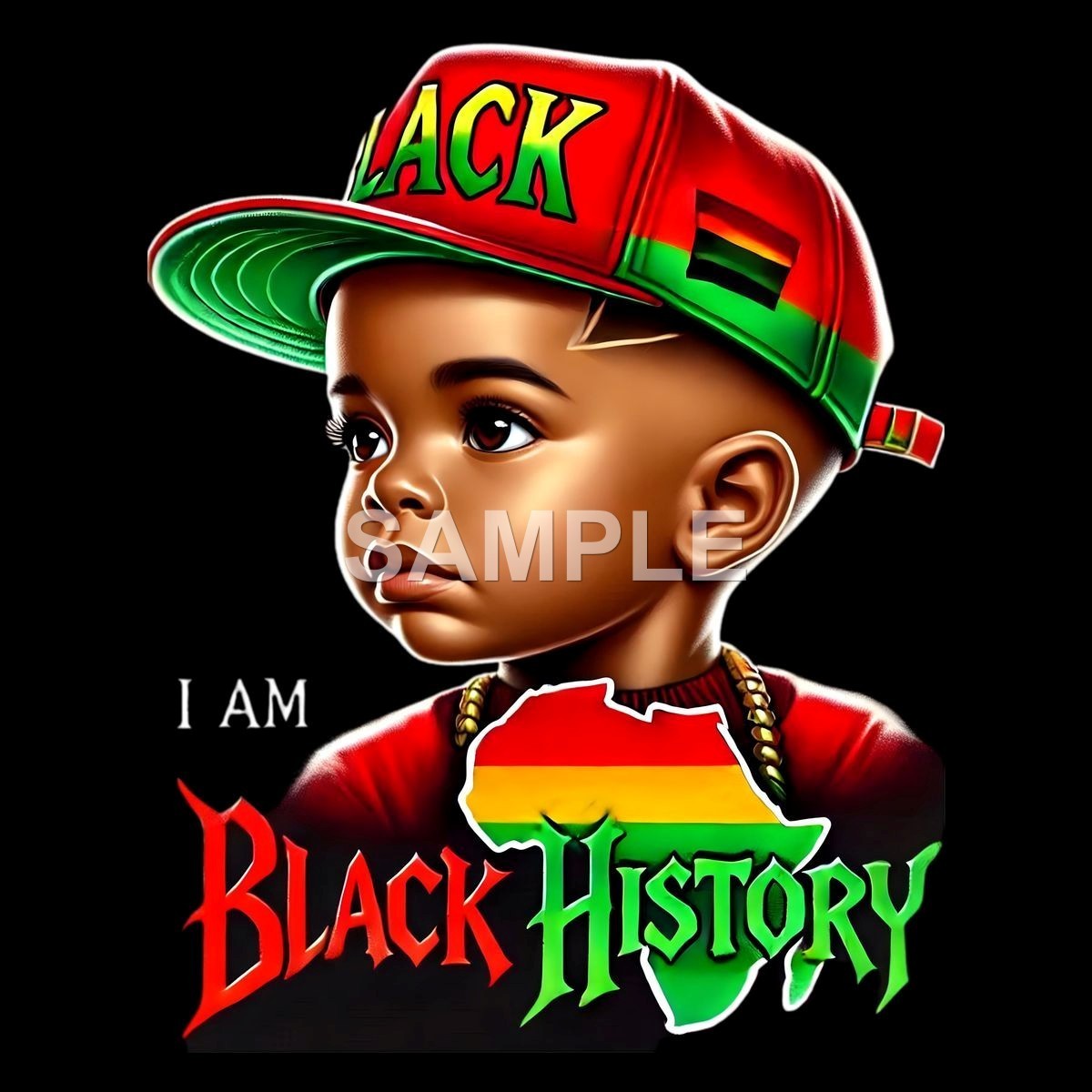 Black History vinyl iron on transfer