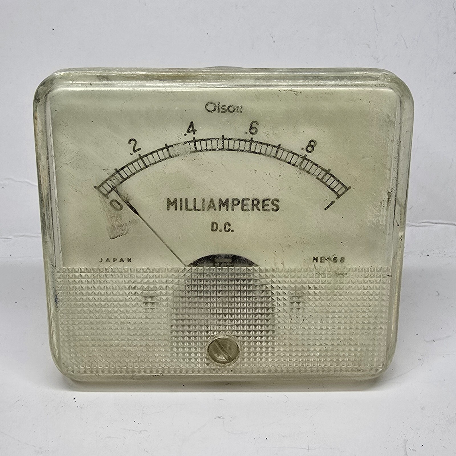 OLSON ME-68 0-1 Milliamperes Voltage Panel Meter Gauge Electrical Equipment