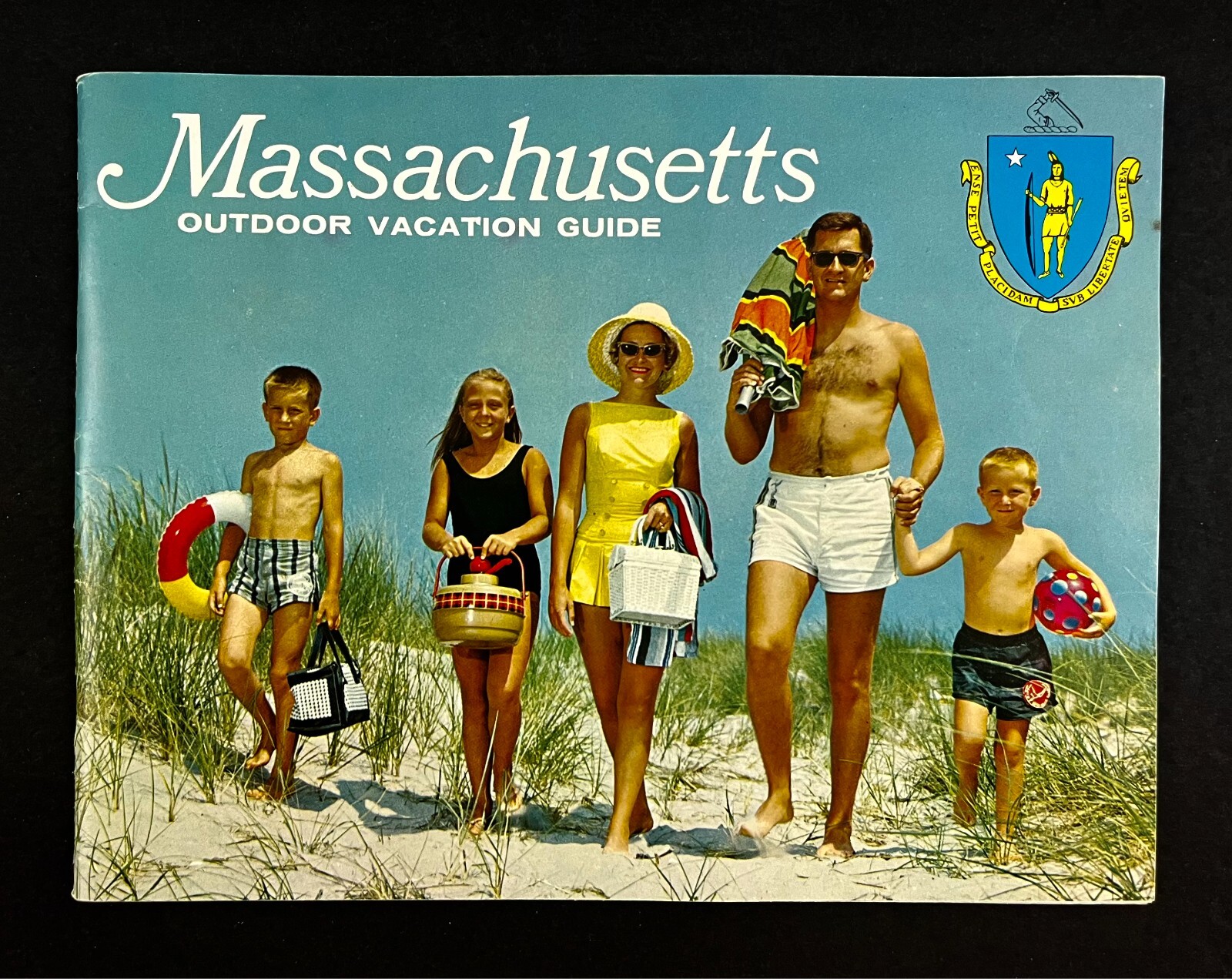 1969 Massachusetts Outdoor Vacation Guide Recreation Maps Vintage Travel Book
