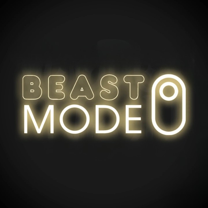 Beast Mode ON Flex Neon Sign 30"x11" Light Man Cave Display Game Room Wall Decor