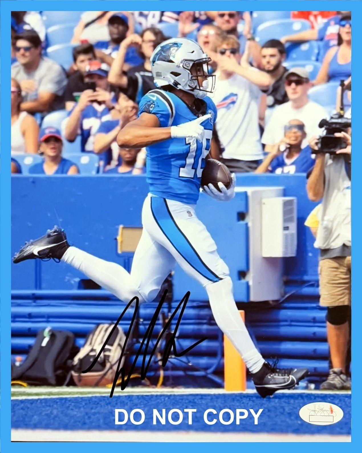Jalen Coker CAROLINA PANTHERS Signed Autographed REPRINT 8x10 Photo RP 2