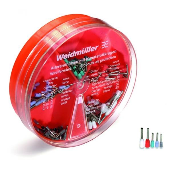 Weidmüller 9025410000   Assortimento Capicorda Grigio, Azzurro, Turchese, Aranci