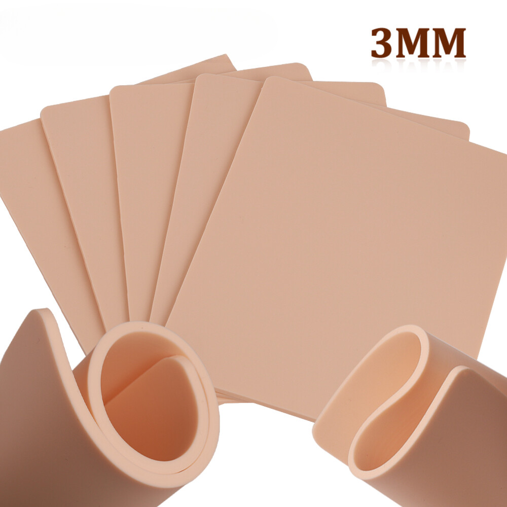 15/10/8/5/1pc Tattoo Practice Skin 3MM Silicone Double-Sided Makeup Training Lot
