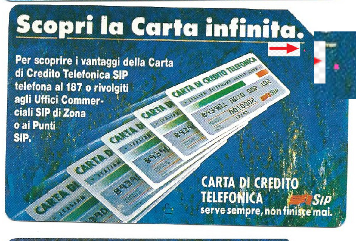 G 121 C&C 1214 Used Infinite Card 10 12.93 PIK Variant Pink Dot