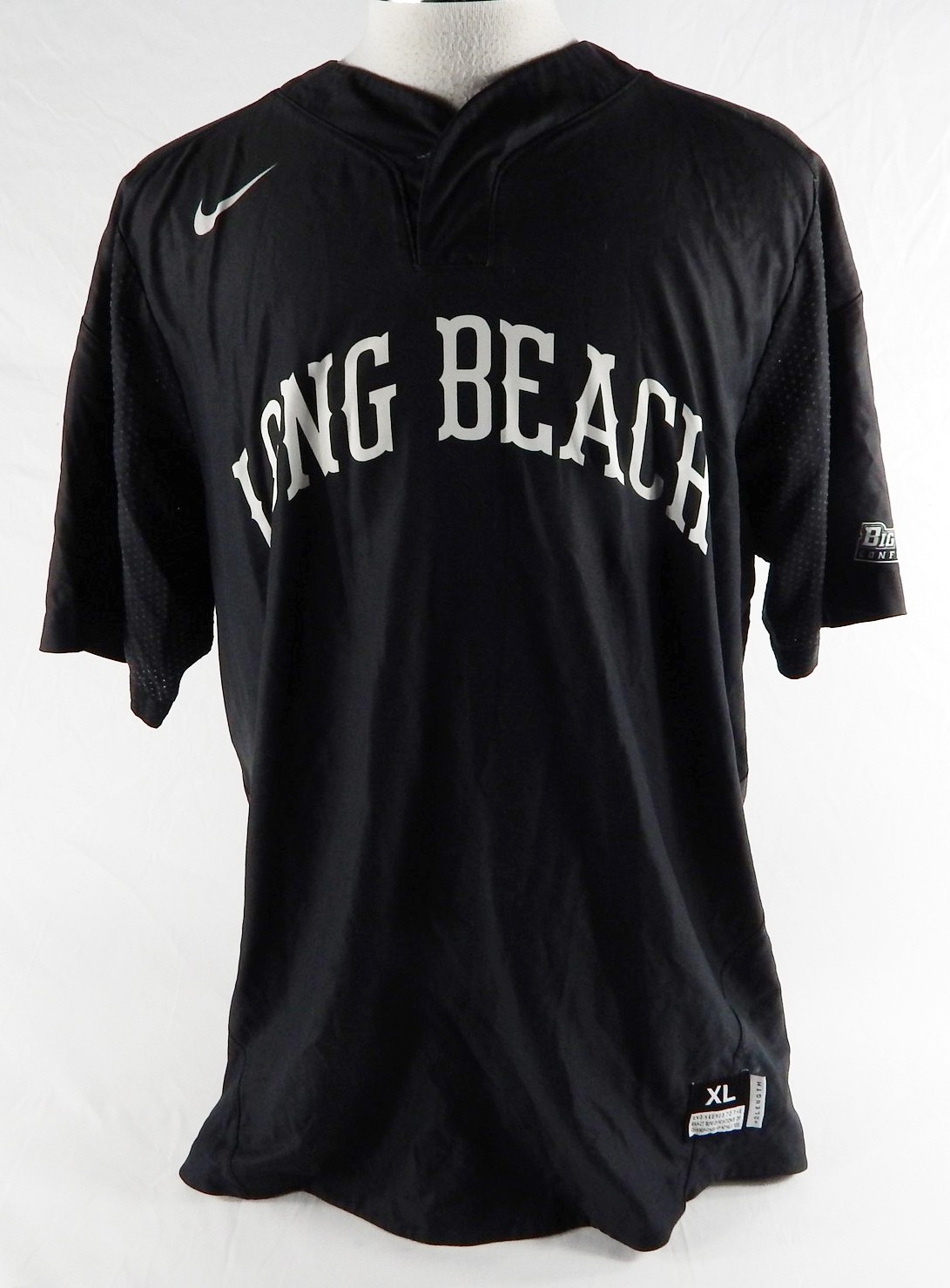 2019 Long Beach State Dirtbags #47 Game Used Black Jersey Baseball XL 567