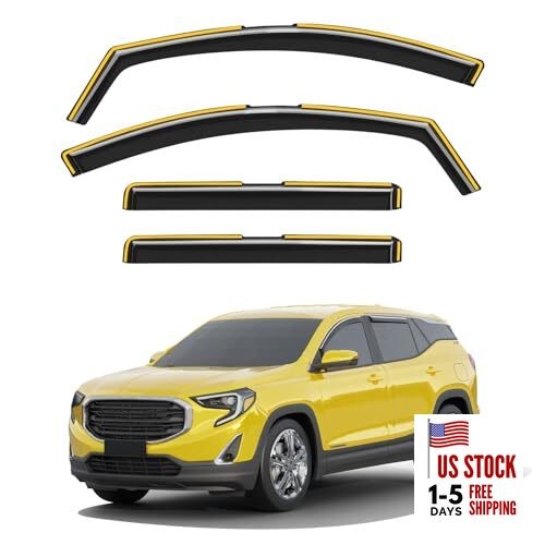in-Channel Window Rain Guards Fit for GMC Terrain Fit for 2018-2024 GMC Terrain