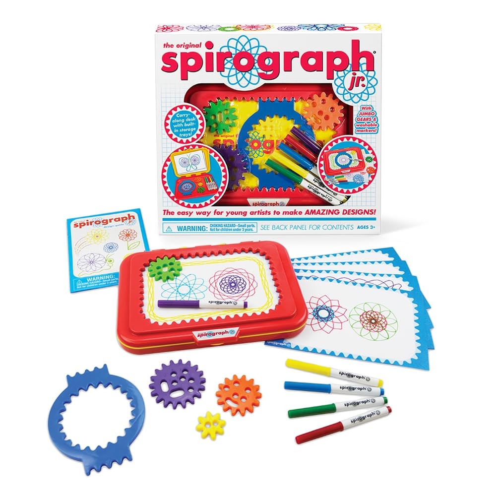 Jr. — Jumbo Sized Gears Classic Retro Toy For Spiral Drawing Art Design Toy K...