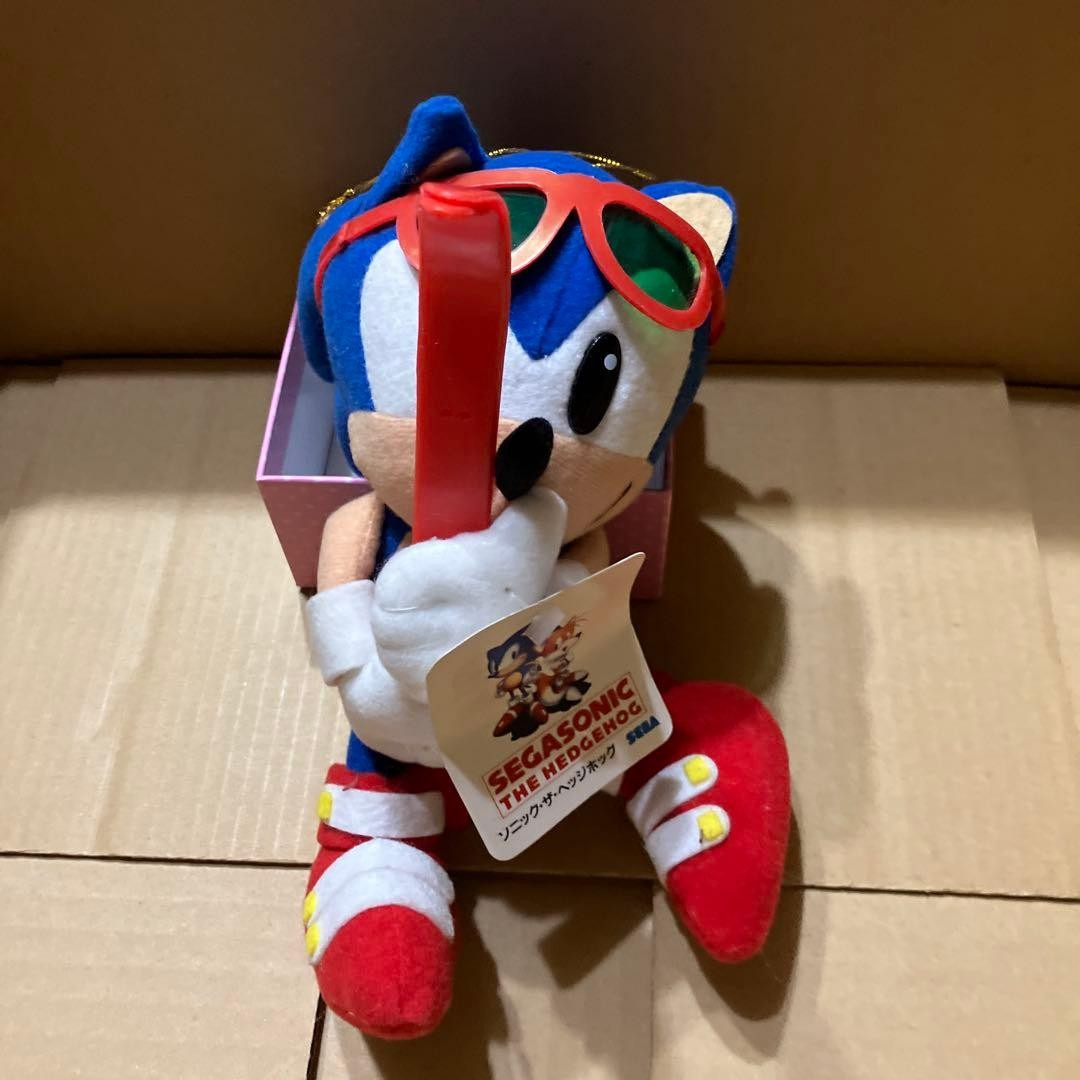 Sonic the Hedgehog 1995 Ski Outfit Plush Doll Vintage SEGA Japan w/ Tag ②