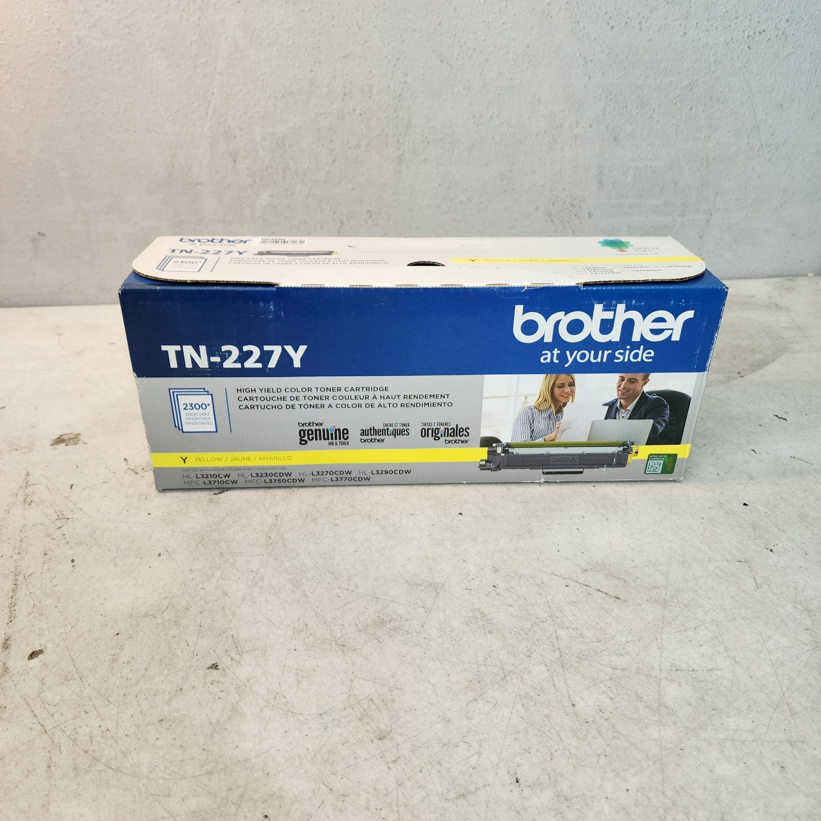 Brother TN-227Y Hi Yield Yellow Toner Cartridge Genuine New Sealed No Box