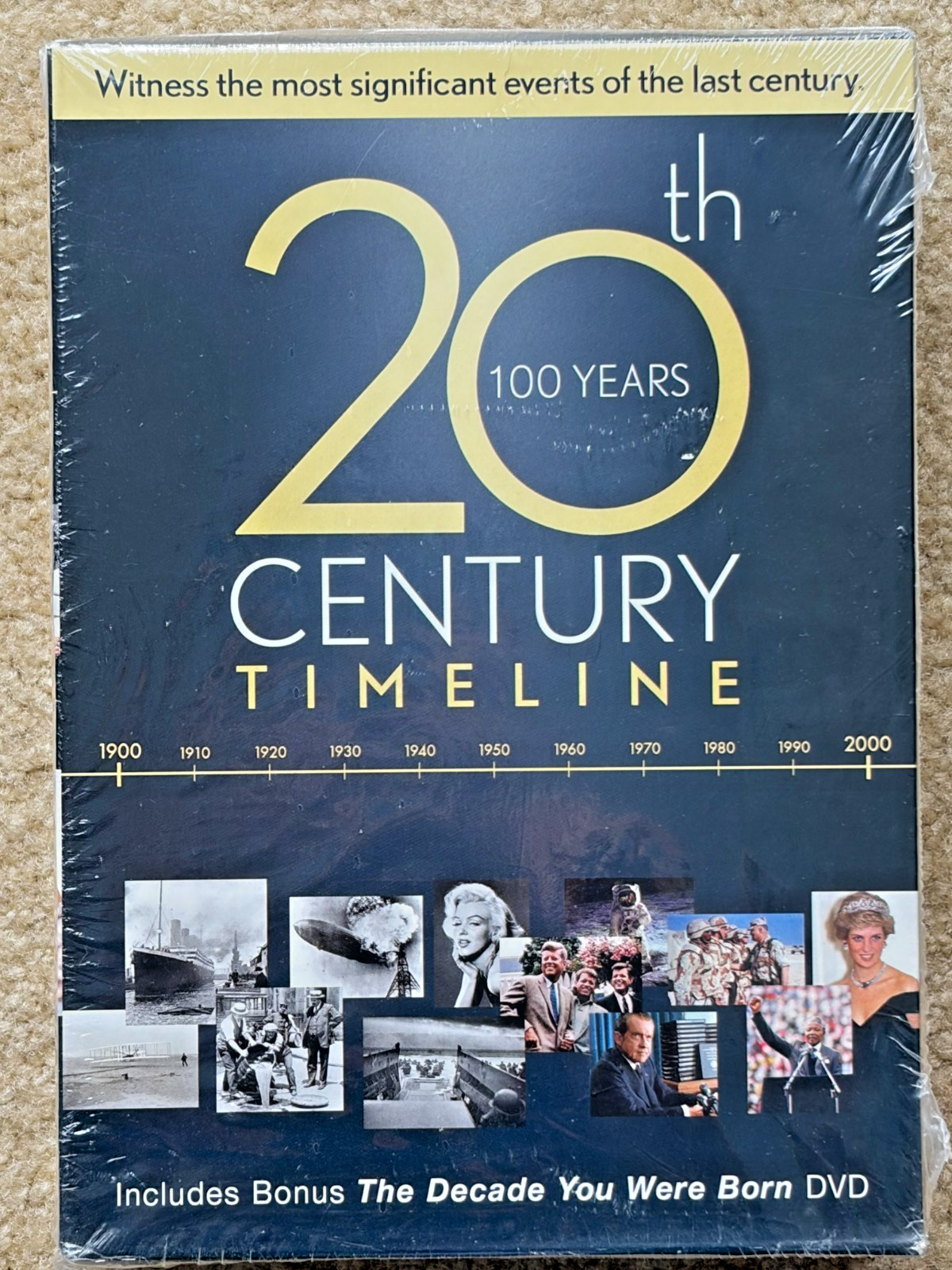 20th Century Timeline/The Decade You Were Born (DVD, 2014, 6-Disc Set) Sealed