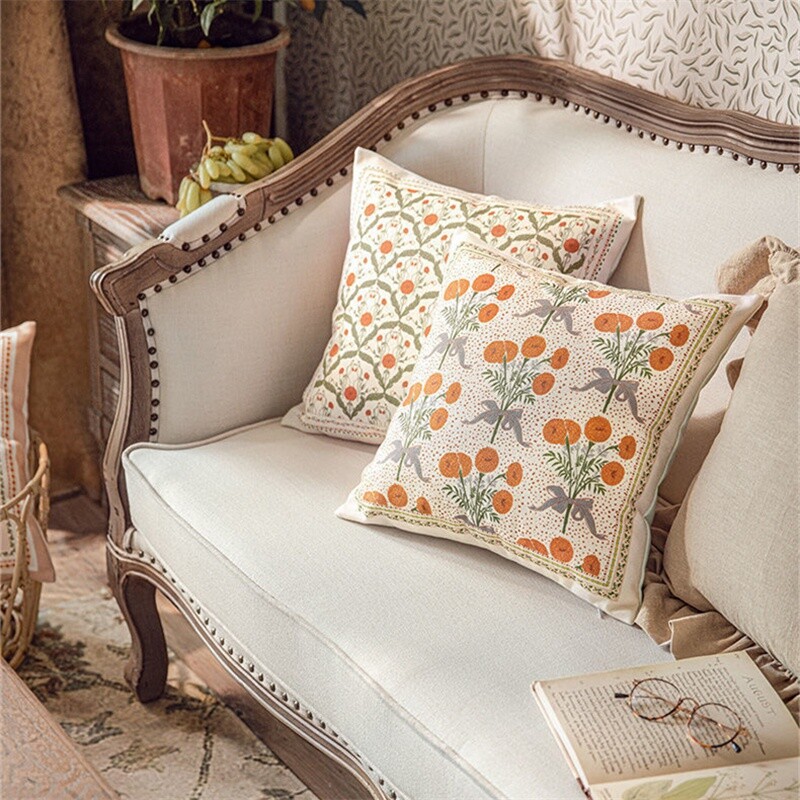 1PC Romantic Throw Pillow Covers Floral Print Cushion Case Couch Sofa Decor Chic