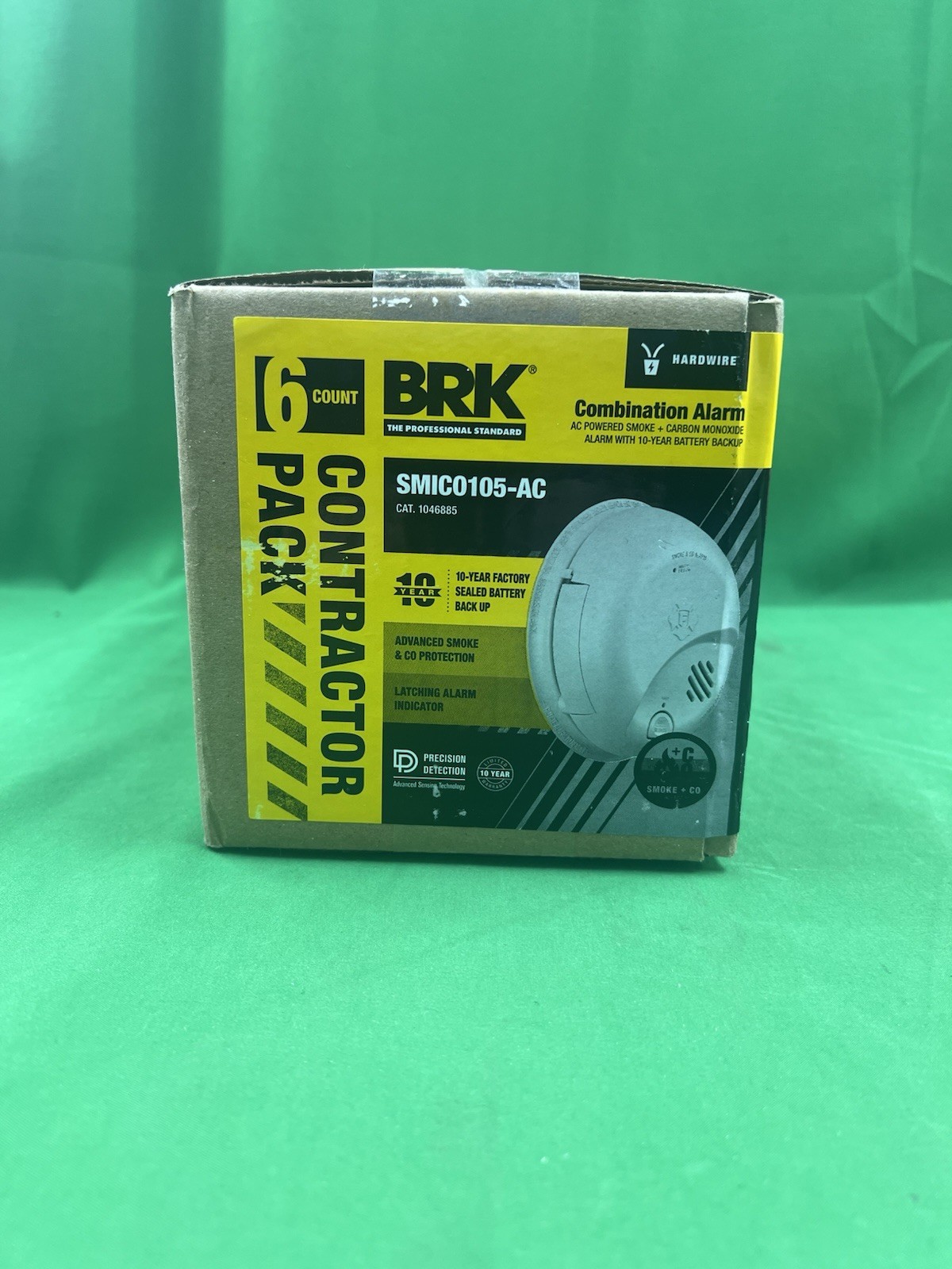 First Alert BRK SMICO105-AC Smoke/Carbon Mono Alarm Pack of 6 Pieces New (E5)