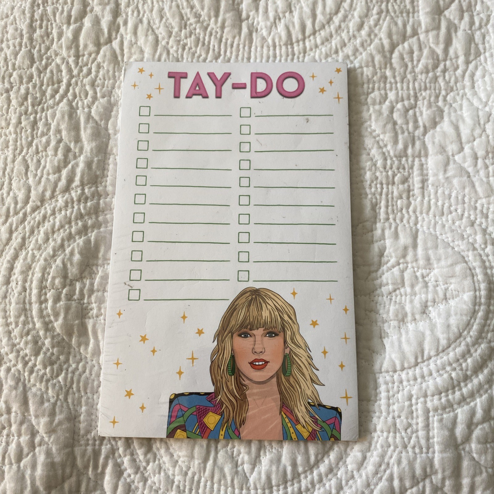 Swift List Taylor Tay-Do Note Pad 50 Sheets 5x8 inches gift NEW & SEALED