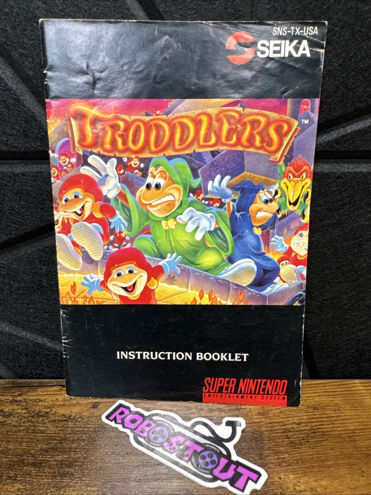 Troddlers (Super Nintendo SNES) Manual instruction booklet only⭐