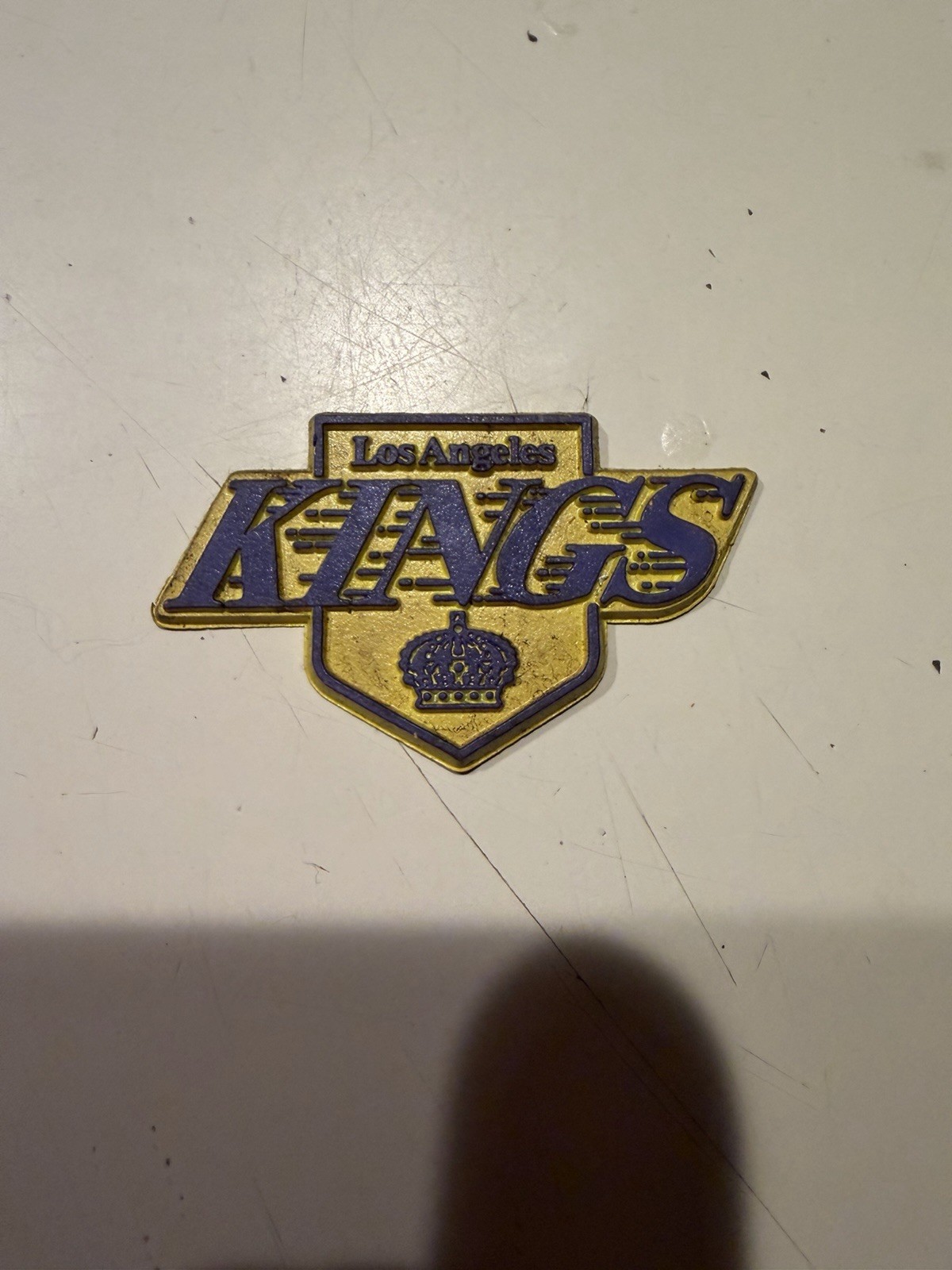 RARE VINTAGE LOS ANGELES KINGS NHL STANDINGS BOARD MAGNET RUBBER REFRIG 70S