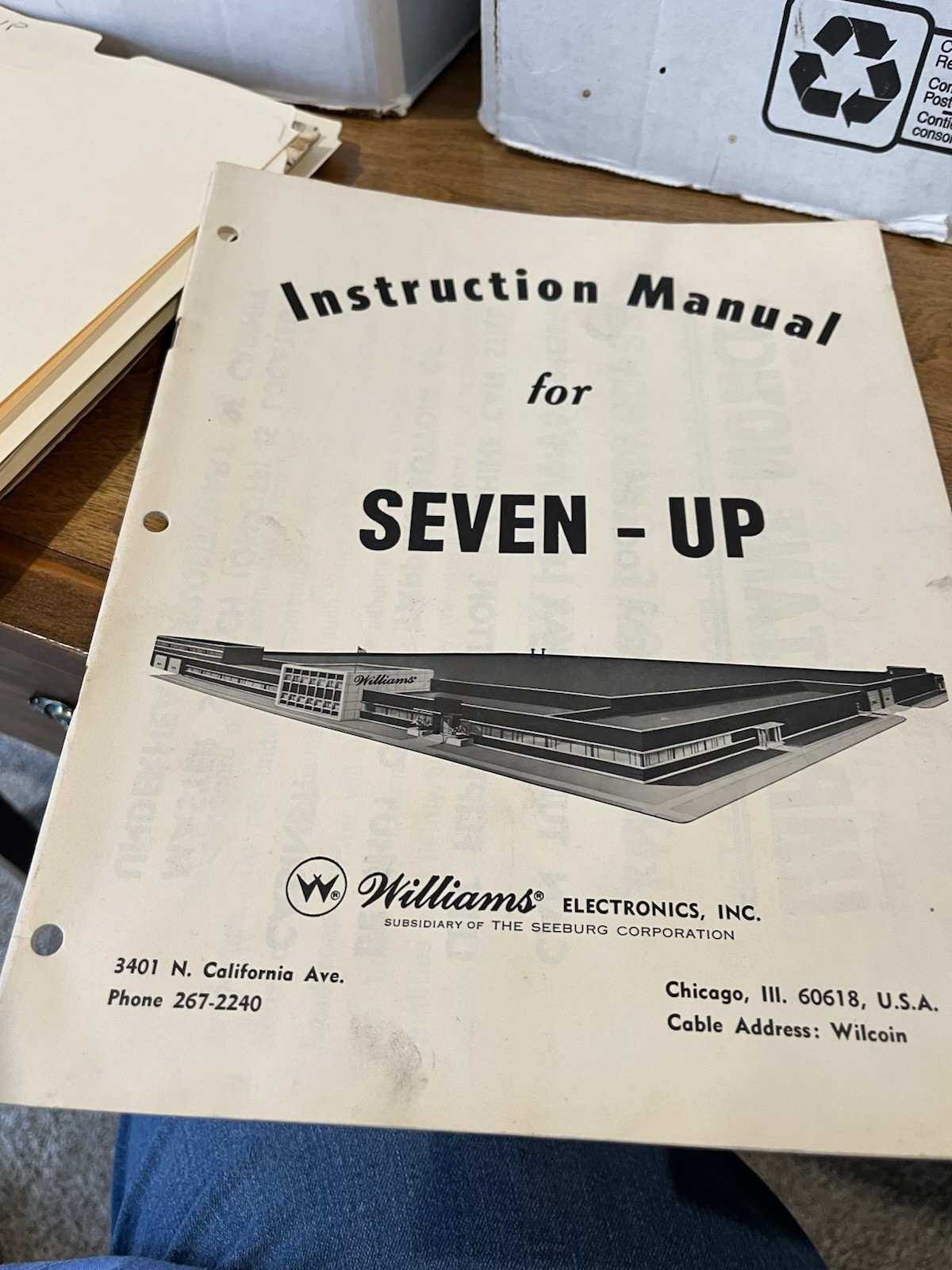 Seven-Up Pinball Manual