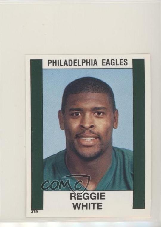 1988 Panini Album Stickers Reggie White #379 HOF 7e3