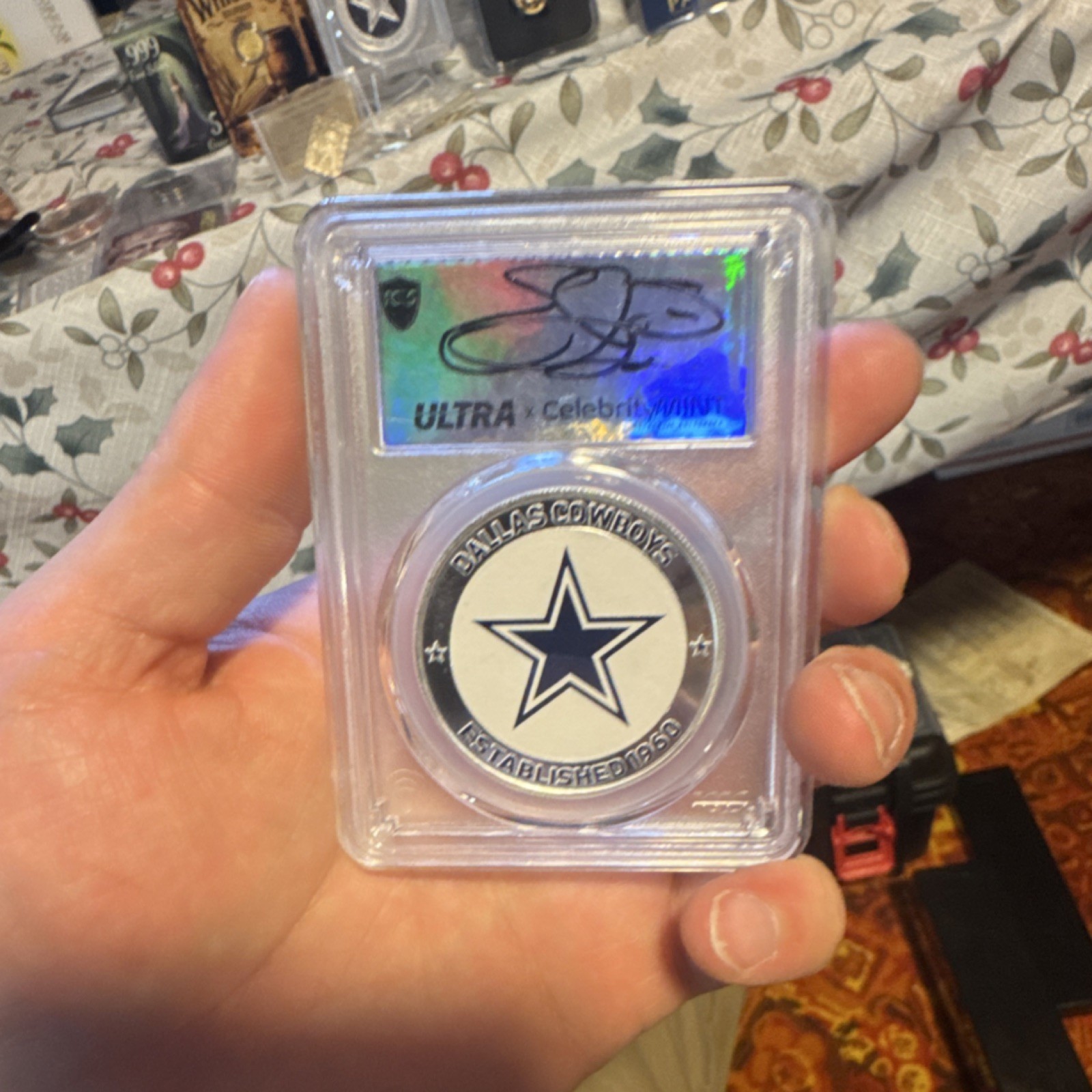 Ultra Celebrity Mint 2025 NFL Dallas Cowboys EMMITT SMITH 1 OF 1  INFINITY LABEL